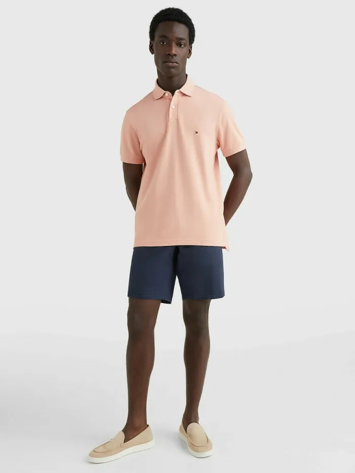 Tommy Hilfiger 1985 Collection Th Flex Polo Guava Mens Polo Shirts Near Me