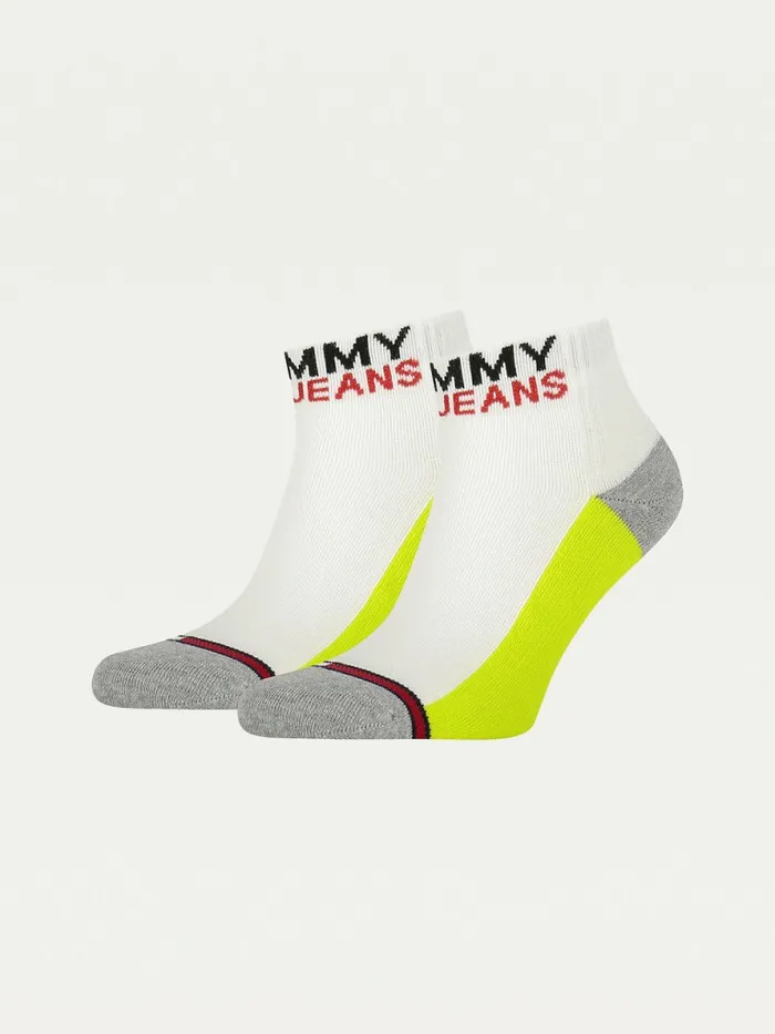 Tommy Hilfiger 2Pack AnkleLength Socks Lime Mens Socks Gift for Friend