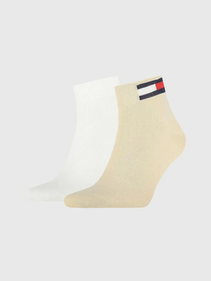 Tommy Hilfiger 2Pack Flag Ankle Socks Beige Mens Socks For Sale