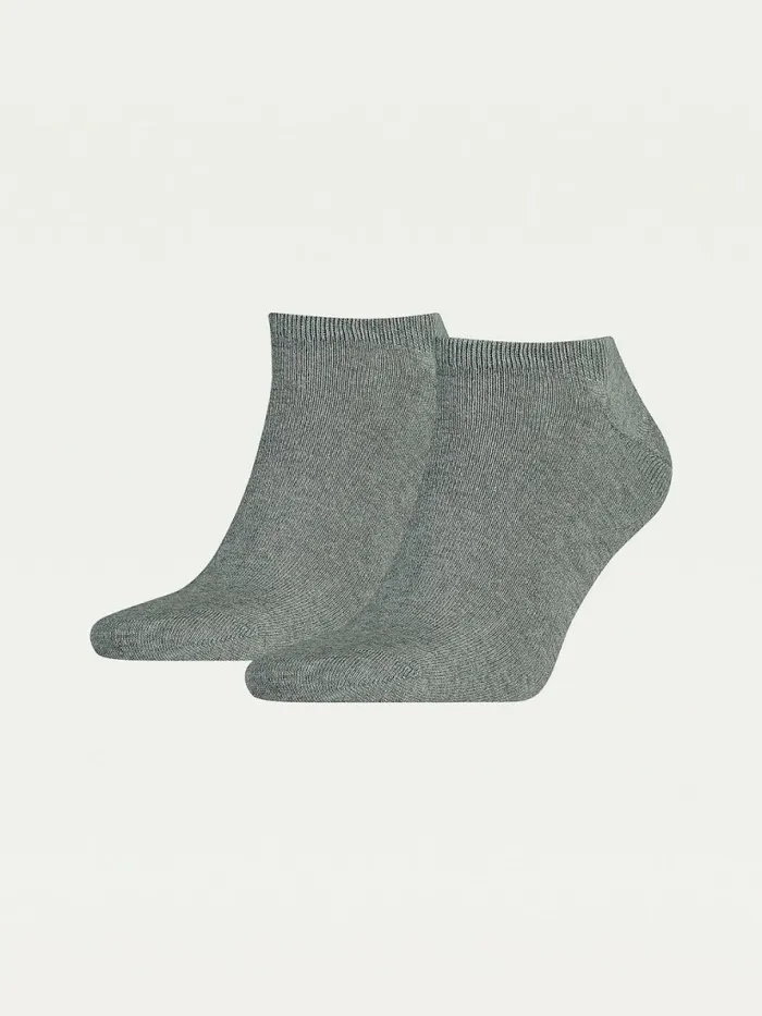 Tommy Hilfiger 2Pack Flag Trainer Socks Middle Grey Melange Mens Socks Fashion Tommy Hilfiger 2Pack Flag Trainer Socks Middle Grey Melange Mens Socks Fashion