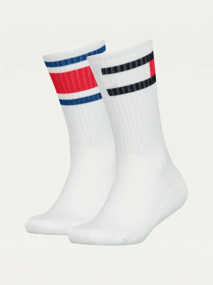 Tommy Hilfiger 2Pack Kids8217 Flag Socks White Girls Underwear and Socks Casaul Tommy Hilfiger 2Pack Kids8217 Flag Socks White Girls Underwear and Socks Casaul