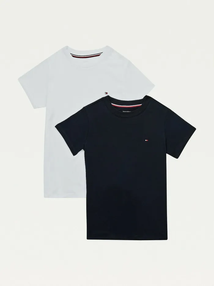 Tommy Hilfiger 2Pack Original TShirts WhiteDesert Sky Girls Underwear and Socks Casaul Tommy Hilfiger 2Pack Original TShirts WhiteDesert Sky Girls Underwear and Socks Casaul