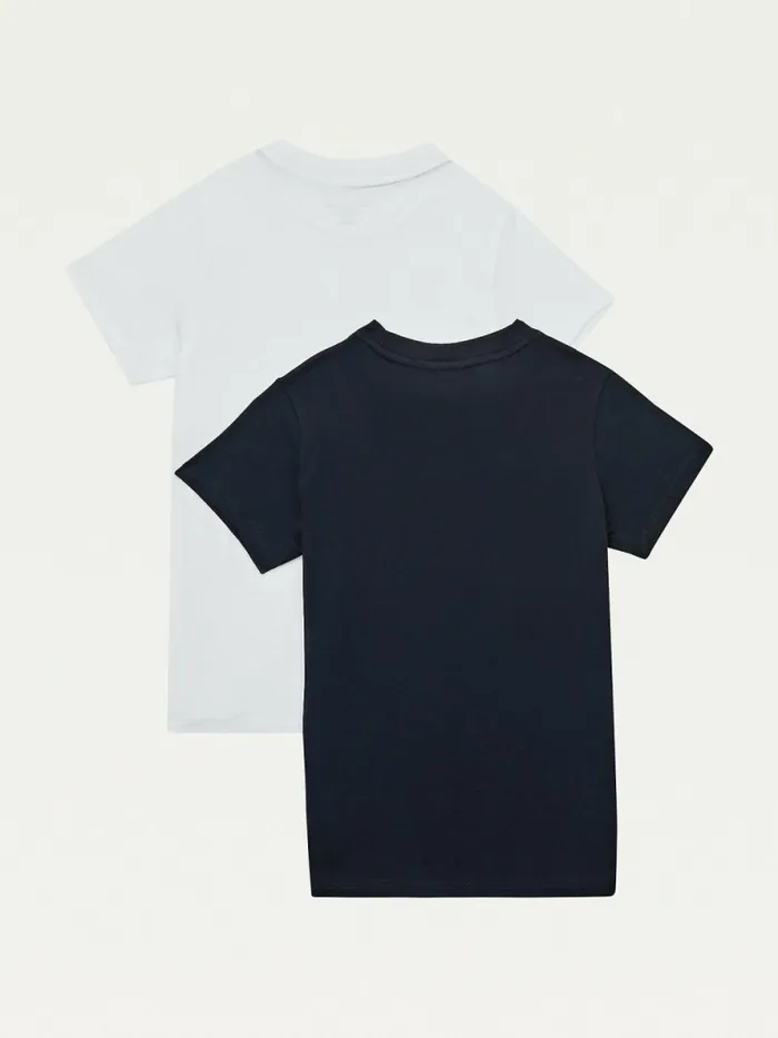 Tommy Hilfiger 2Pack Original TShirts WhiteDesert Sky Girls Underwear and Socks Casaul