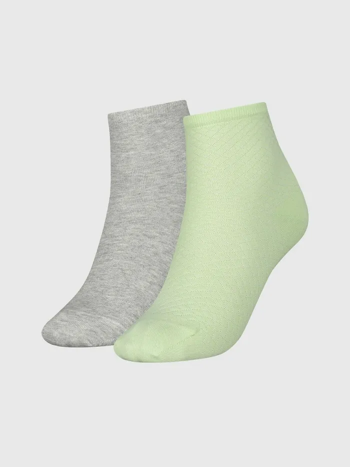 Tommy Hilfiger 2Pack Palm Leaves Short Socks Lime Womens Socks and Hosiery Gift for Friend Tommy Hilfiger 2Pack Palm Leaves Short Socks Lime Womens Socks and Hosiery Gift for Friend