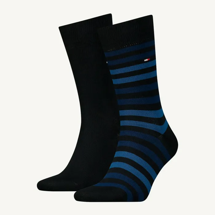 Tommy Hilfiger 2Pack Stripe Socks Dark Navy Mens Essentials Near Me