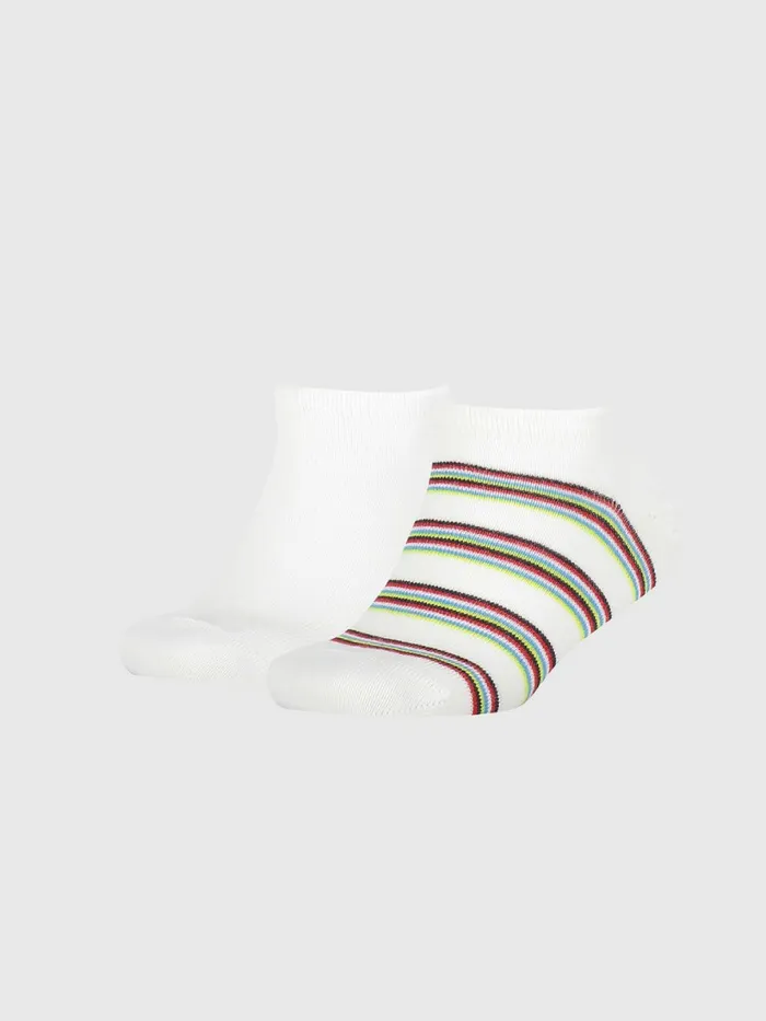 Tommy Hilfiger 2Pack Stripe Trainer Socks White Boys Underwear and Socks Casaul Tommy Hilfiger 2Pack Stripe Trainer Socks White Boys Underwear and Socks Casaul