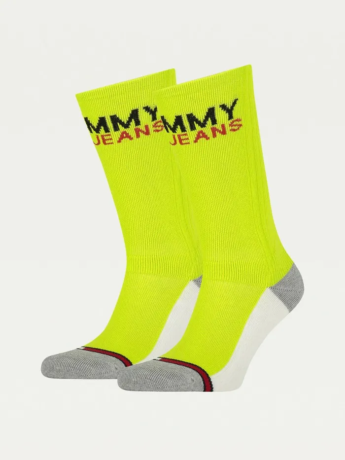 Tommy Hilfiger 2Pack Vintage Long Socks Lime Womens Socks and Hosiery Sale