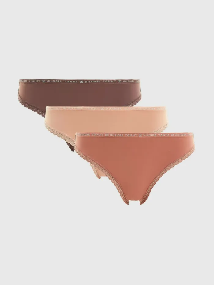 Tommy Hilfiger 3Pack Floral Lace Briefs OvershadowMineralizeGuava Womens Lingerie Tommy Hilfiger 3Pack Floral Lace Briefs OvershadowMineralizeGuava Womens Lingerie