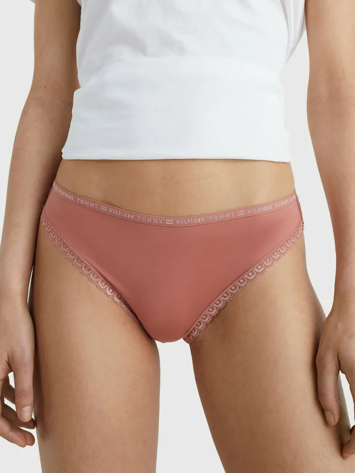 Tommy Hilfiger 3Pack Floral Lace Briefs OvershadowMineralizeGuava Womens Lingerie