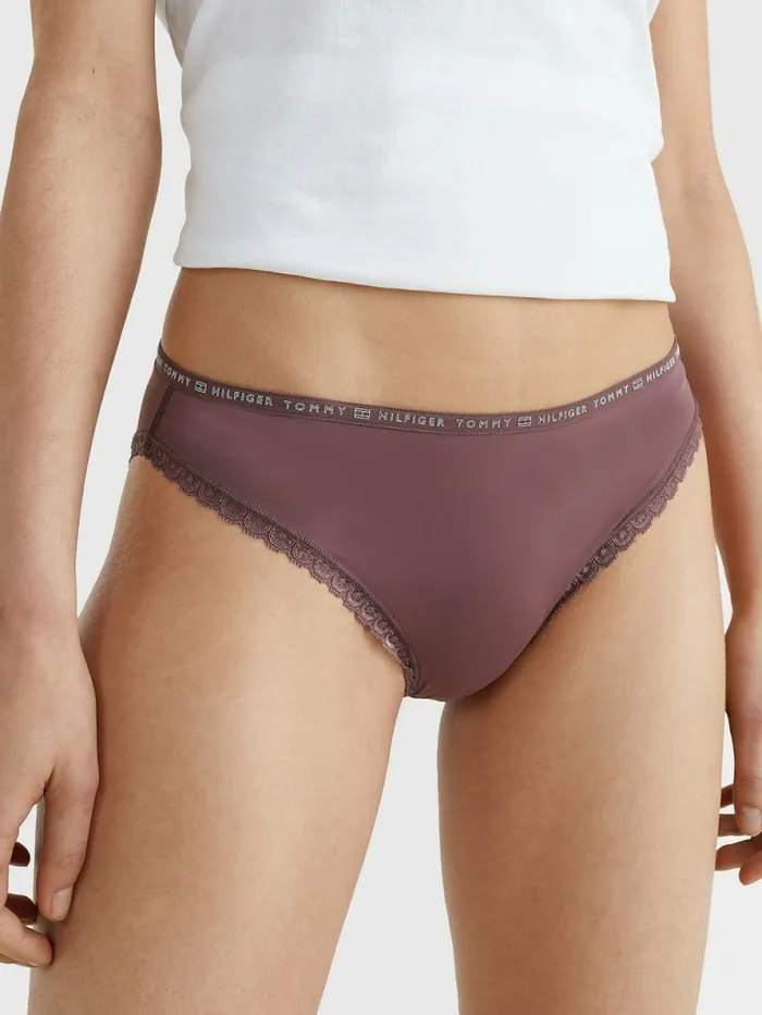 Tommy Hilfiger 3Pack Floral Lace Briefs OvershadowMineralizeGuava Womens Lingerie