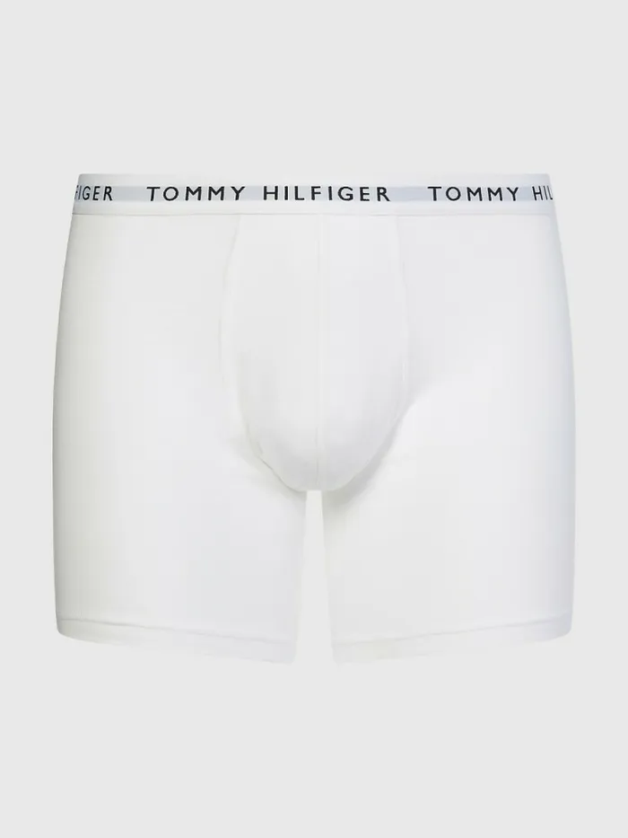 Tommy Hilfiger 3Pack Logo Waistband Boxer Briefs BlackSublunarWhite Mens Underwear Gift Ideas