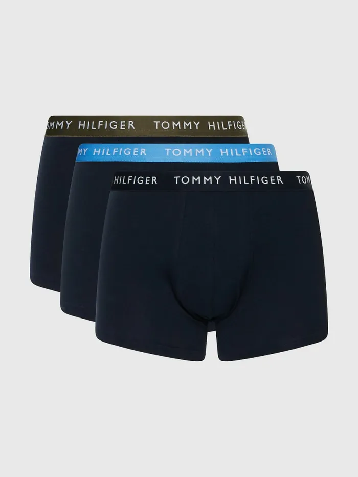 Tommy Hilfiger 3Pack Repeat Logo Trunks Army GrnHydr BlueDes Sky Mens Underwear Near Me Tommy Hilfiger 3Pack Repeat Logo Trunks Army GrnHydr BlueDes Sky Mens Underwear Near Me