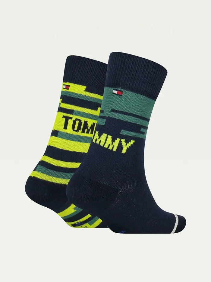 Tommy Hilfiger 3Pack Socks Gift Box Lime Girls Underwear and Socks On Sale