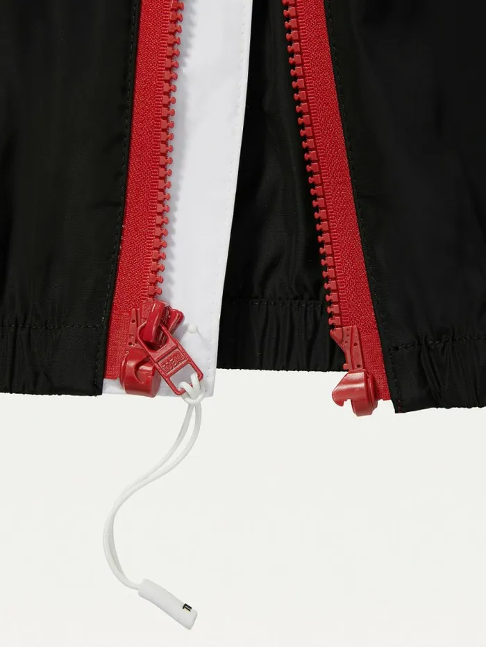 Tommy Hilfiger Adaptive ColourBlocked Packable Jacket Bright WhiteTh Deep Black Womens Coats and Jackets Sale
