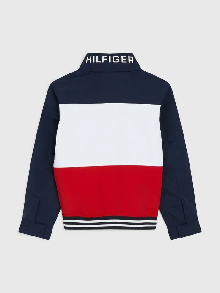 Tommy Hilfiger Adaptive ColourBlocked Regatta Jacket Navy Blazer Boys Coats and Jackets For Sale
