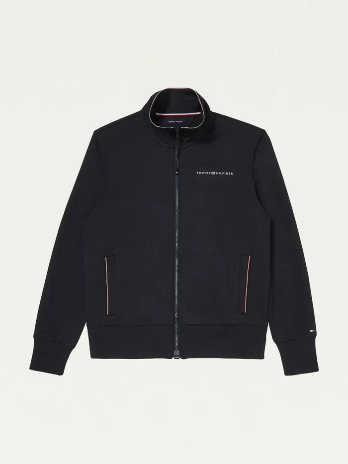 Tommy Hilfiger Adaptive Essential Tech Track Jacket Jet Black Mens Sweatshirts and Hoodies Gift Ideas Tommy Hilfiger Adaptive Essential Tech Track Jacket Jet Black Mens Sweatshirts and Hoodies Gift Ideas