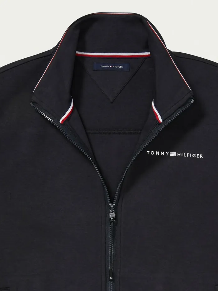 Tommy Hilfiger Adaptive Essential Tech Track Jacket Jet Black Mens Sweatshirts and Hoodies Gift Ideas