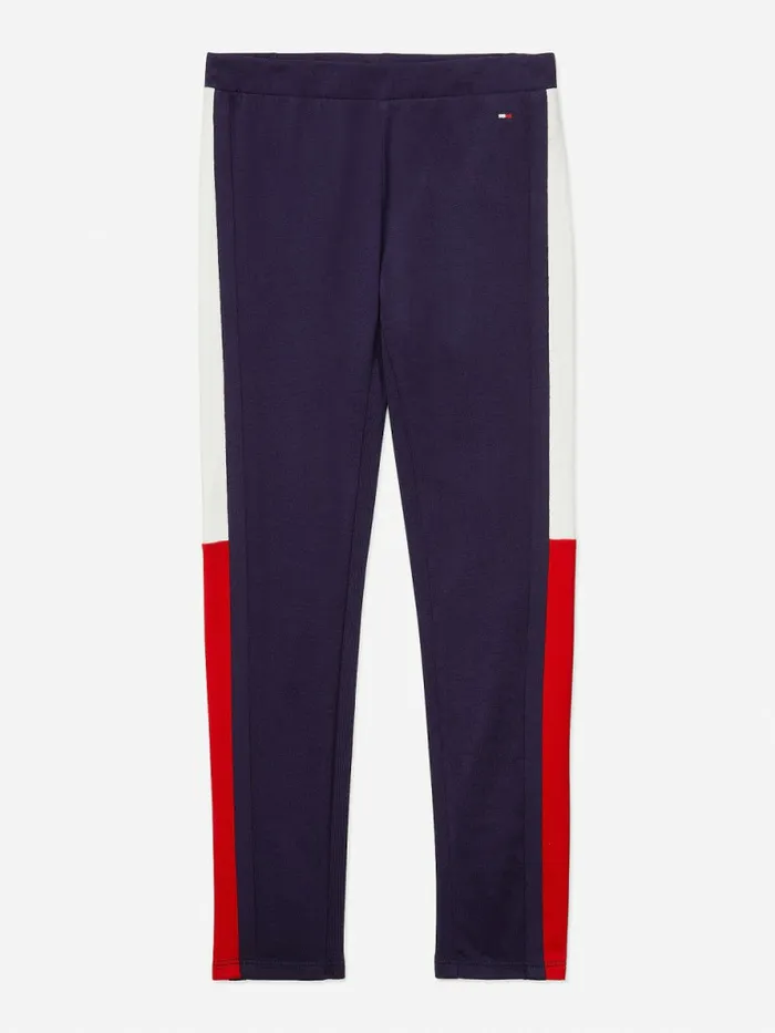 Tommy Hilfiger Adaptive Flag Leggings Evening Blue Girls Trousers Shorts and Skirts For Sale Tommy Hilfiger Adaptive Flag Leggings Evening Blue Girls Trousers Shorts and Skirts For Sale