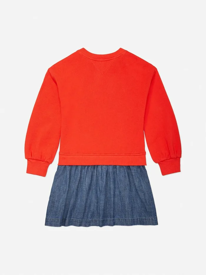 Tommy Hilfiger Adaptive Layered Look Dress High Risk Red Girls Dresses Gift for Friend