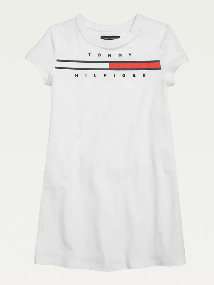 Tommy Hilfiger Adaptive Logo Pure Cotton TShirt Dress Rosy Cheeks Girls Dresses Gift 4 You Tommy Hilfiger Adaptive Logo Pure Cotton TShirt Dress Rosy Cheeks Girls Dresses Gift 4 You