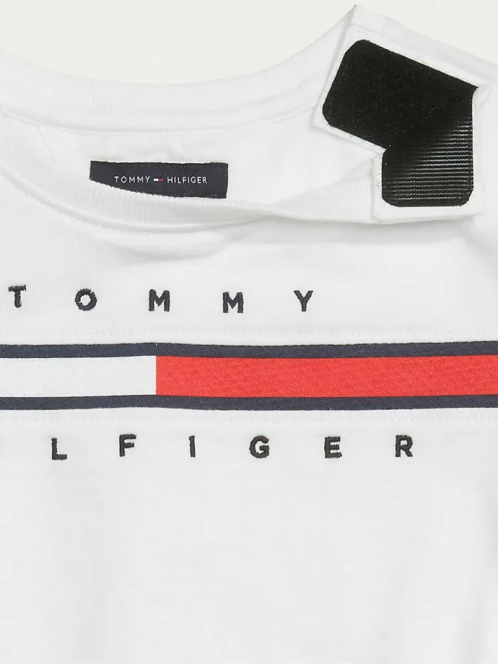 Tommy Hilfiger Adaptive Logo Pure Cotton TShirt Dress Rosy Cheeks Girls Dresses Gift 4 You
