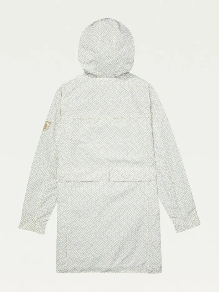 Tommy Hilfiger Adaptive Long Belted Hooded Jacket Curds and Whey Womens Coats and Jackets For Sale