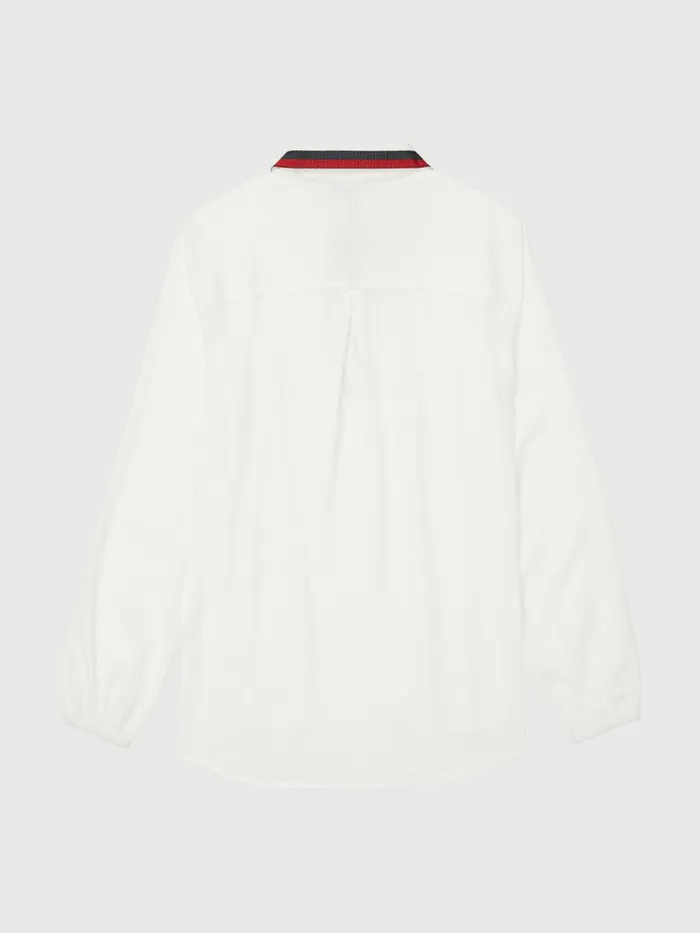 Tommy Hilfiger Adaptive Popover Blouse Milky Way Womens Shirts and Blouses Fashion