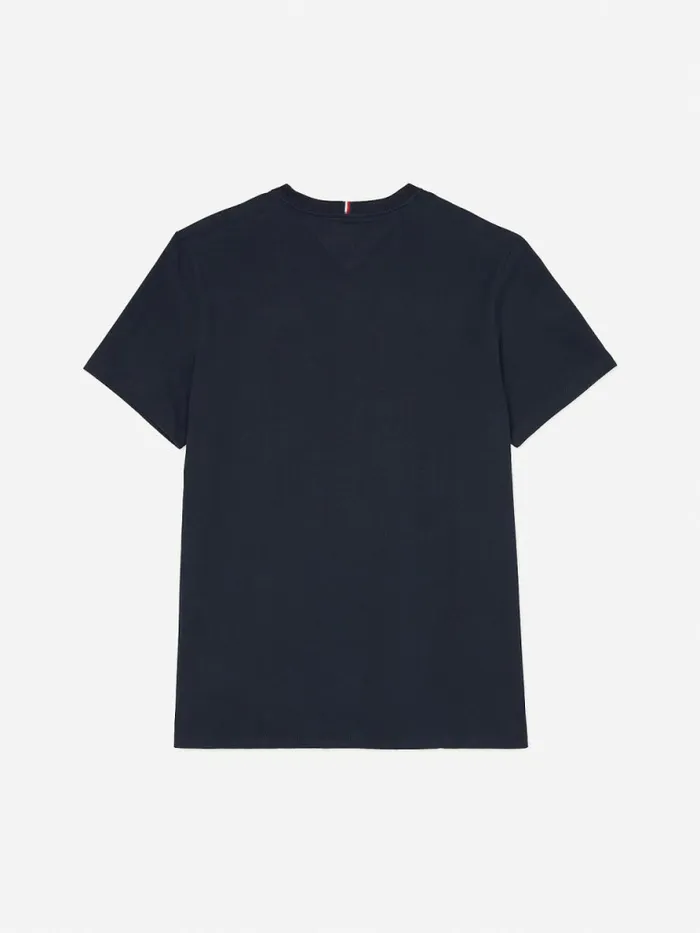 Tommy Hilfiger Adaptive Pure Cotton Logo TShirt Sky Captain Mens TShirts For Sale