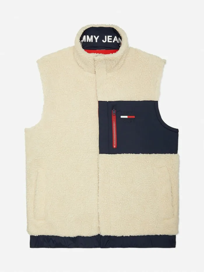 Tommy Hilfiger Adaptive Recycled Reversible Vest Snow White Mens Coats and Jackets Sale Tommy Hilfiger Adaptive Recycled Reversible Vest Snow White Mens Coats and Jackets Sale