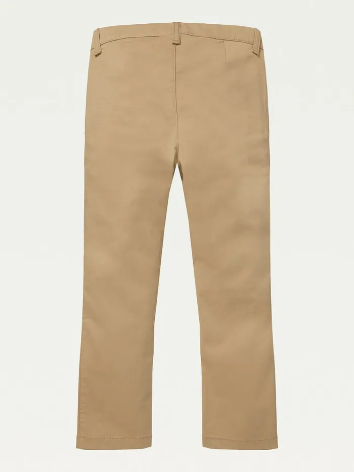 Tommy Hilfiger Adaptive Seated Fit Stretch Chinos Cornstalk Boys Trousers and Shorts Cheap On Sale