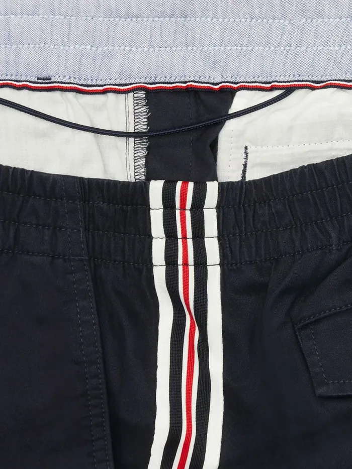 Tommy Hilfiger Adaptive Side Stripe Shorts Sky Captain Mens Tommy Adaptive For Sale