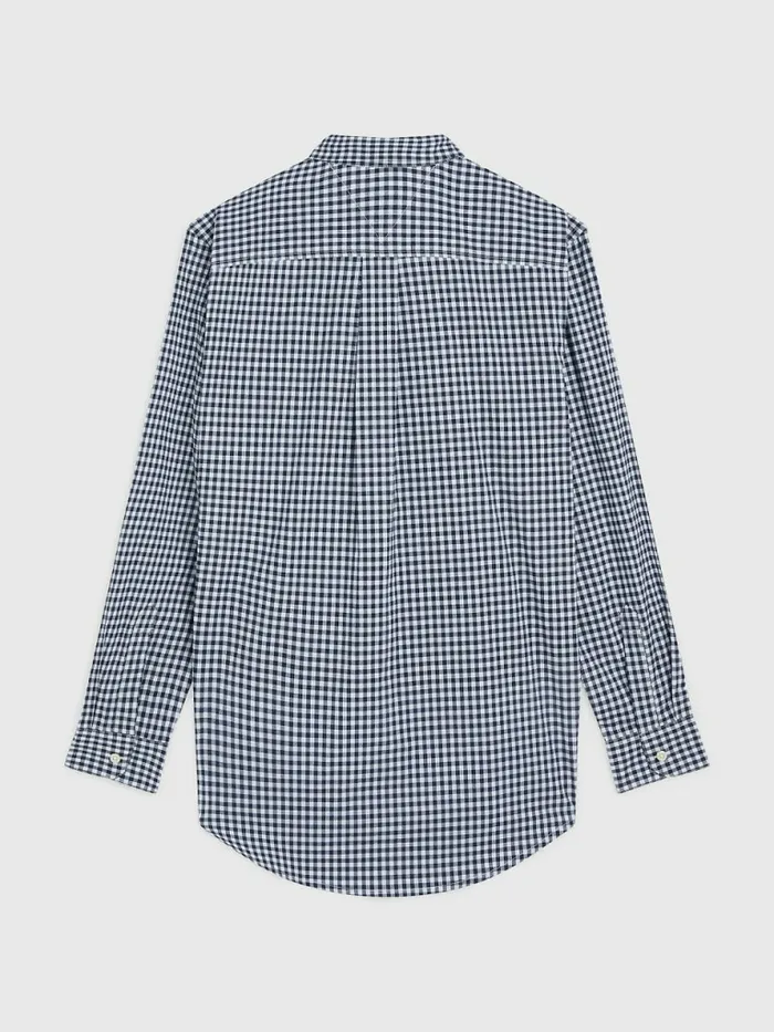 Tommy Hilfiger Adaptive Stretch Check Custom Fit Shirt Sky Captain Mens Shirts Online