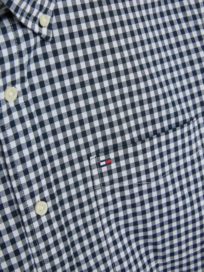 Tommy Hilfiger Adaptive Stretch Check Shirt Sky Captain Mens Shirts For Sale