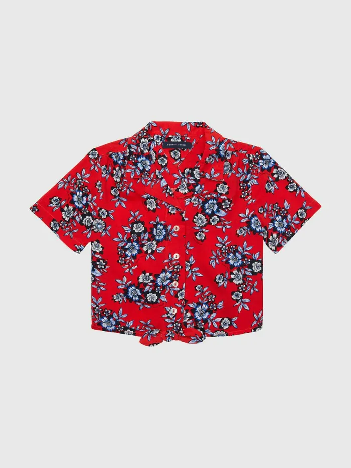 Tommy Hilfiger Adaptive Viscose Floral Print Top Fireworks Multi Girls Tops and TShirts Gift 4 You Tommy Hilfiger Adaptive Viscose Floral Print Top Fireworks Multi Girls Tops and TShirts Gift 4 You