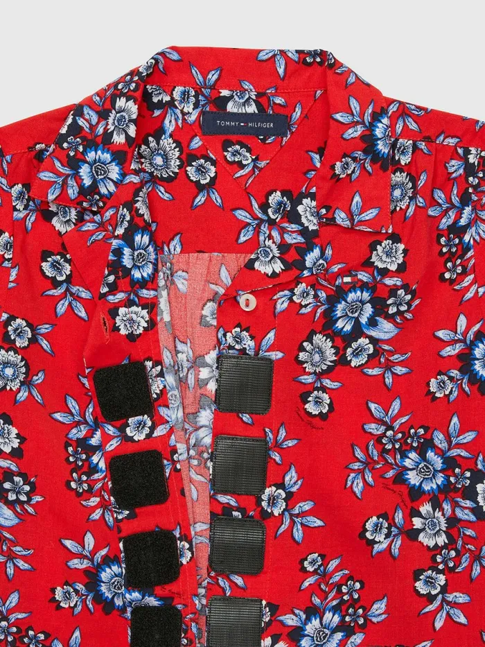 Tommy Hilfiger Adaptive Viscose Floral Print Top Fireworks Multi Girls Tops and TShirts Gift 4 You