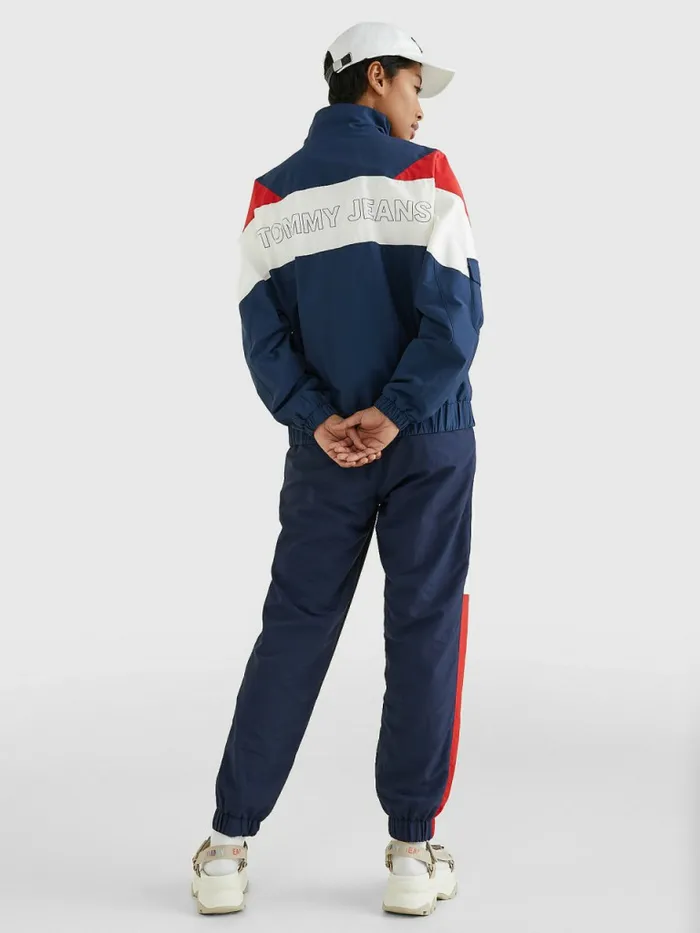 Tommy Hilfiger Archive ColourBlocked Track Jacket Twilight NavyMulti Womens Coats and Jackets Fashion