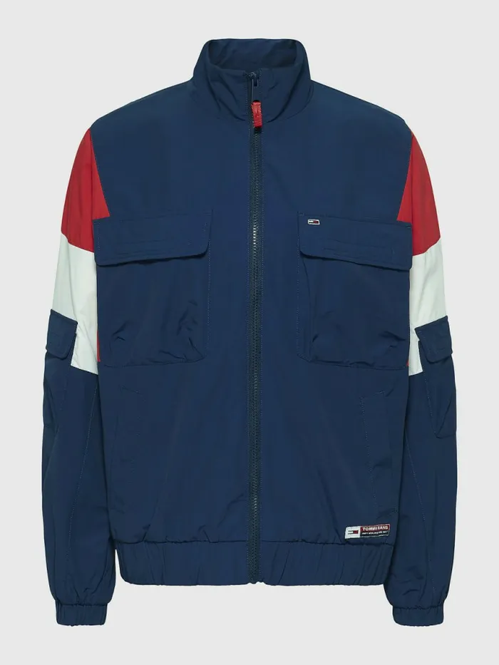 Tommy Hilfiger Archive ColourBlocked Track Jacket Twilight NavyMulti Womens Coats and Jackets Fashion