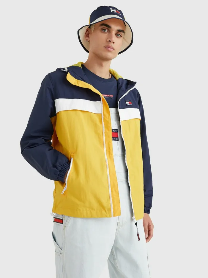 Tommy Hilfiger Badge Chicago Windbreaker Prairie YellowMulti Mens Coats and Jackets Fashion Tommy Hilfiger Badge Chicago Windbreaker Prairie YellowMulti Mens Coats and Jackets Fashion