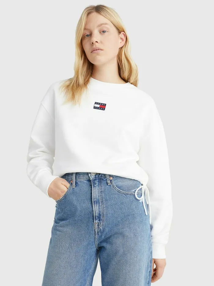 Tommy Hilfiger Badge Cropped Drawstring Sweatshirt White Womens Sweatshirts and Hoodies Near Me Tommy Hilfiger Badge Cropped Drawstring Sweatshirt White Womens Sweatshirts and Hoodies Near Me