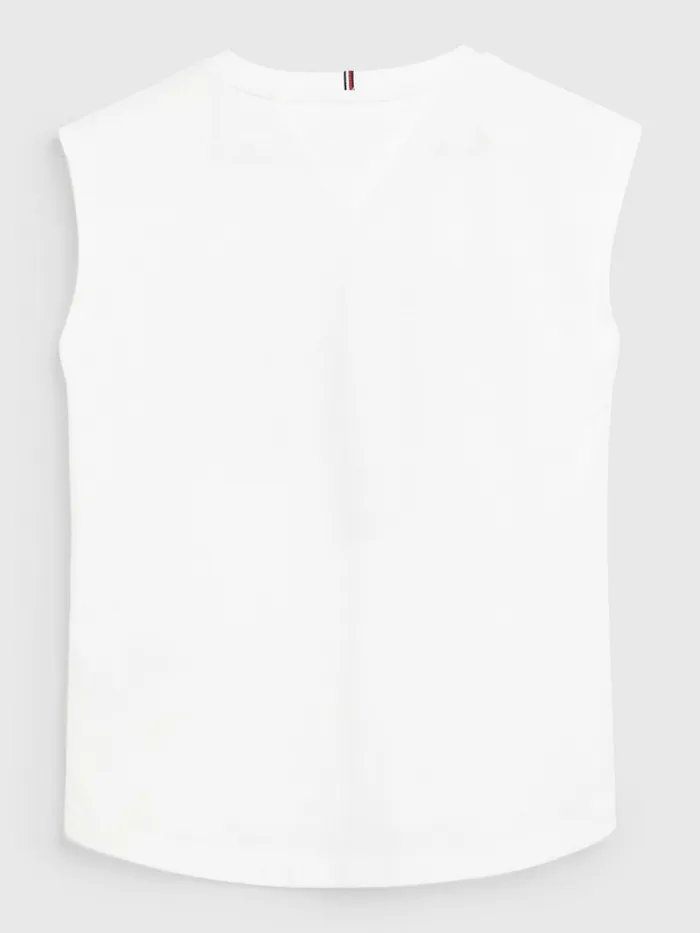 Tommy Hilfiger Beach Graphic Sleeveless TShirt White Girls Tops and TShirts Near Me