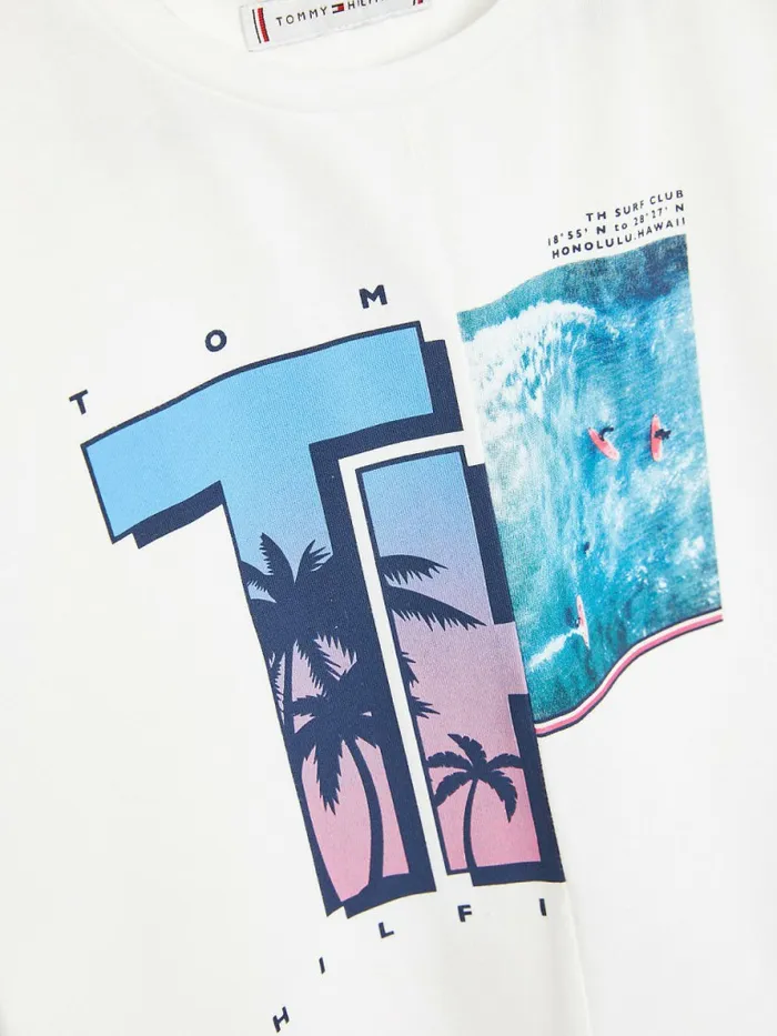 Tommy Hilfiger Beach Graphic Sleeveless TShirt White Girls Tops and TShirts Near Me