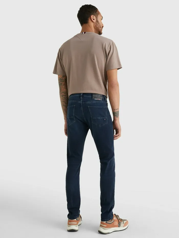 Tommy Hilfiger Bleecker Slim Faded Jeans Iowa Blue Black Mens Essentials Casaul