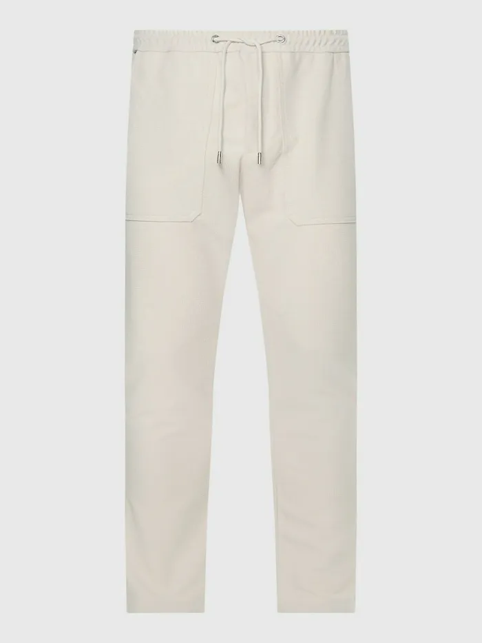 Tommy Hilfiger Bleecker Slim Fit Utility Trousers Feather White Mens Trousers
