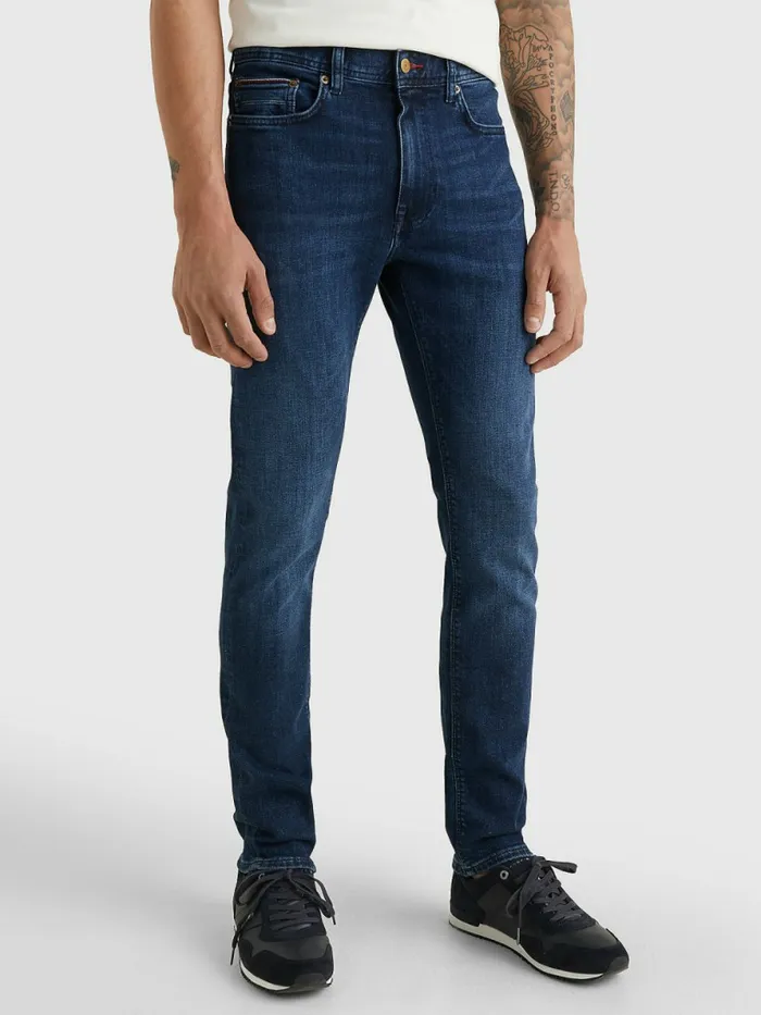 Tommy Hilfiger Bleecker Slim Jeans Bridger Indigo Mens Essentials Sale