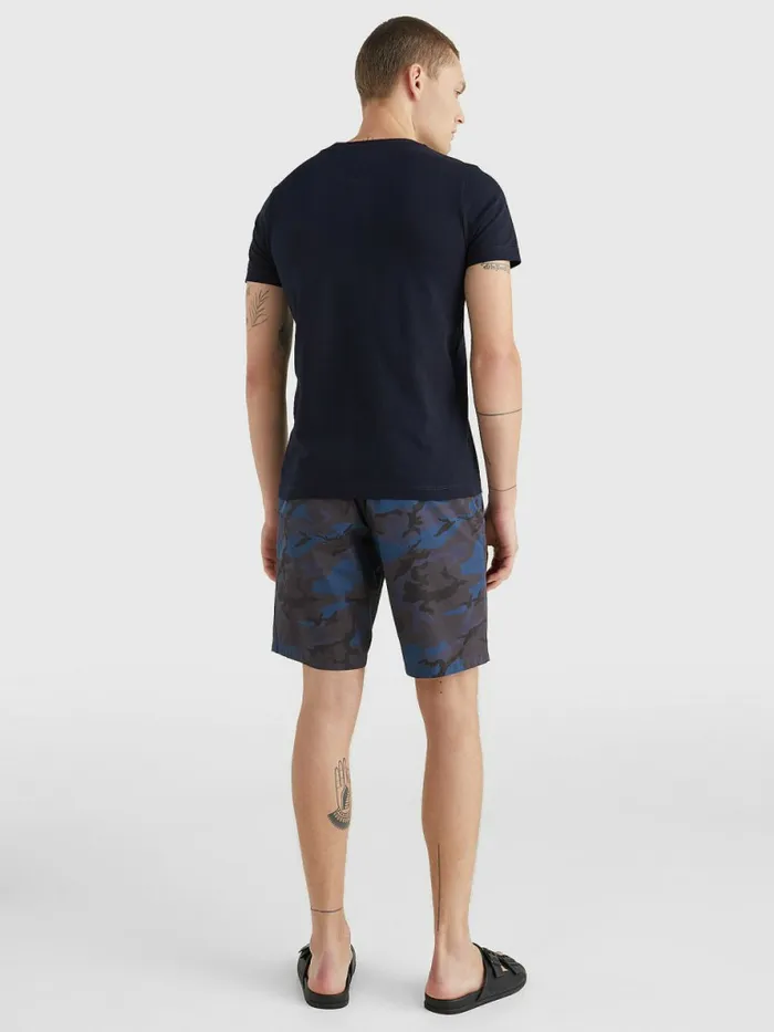 Tommy Hilfiger Camo Graphic Logo TShirt Desert Sky Mens TShirts On Sale