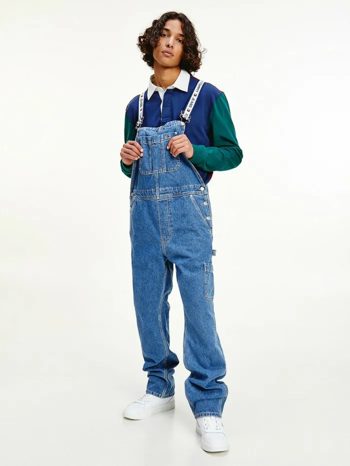 Tommy Hilfiger Carpenter Denim Dungarees Denim Black Mens Jeans Cheap On Sale