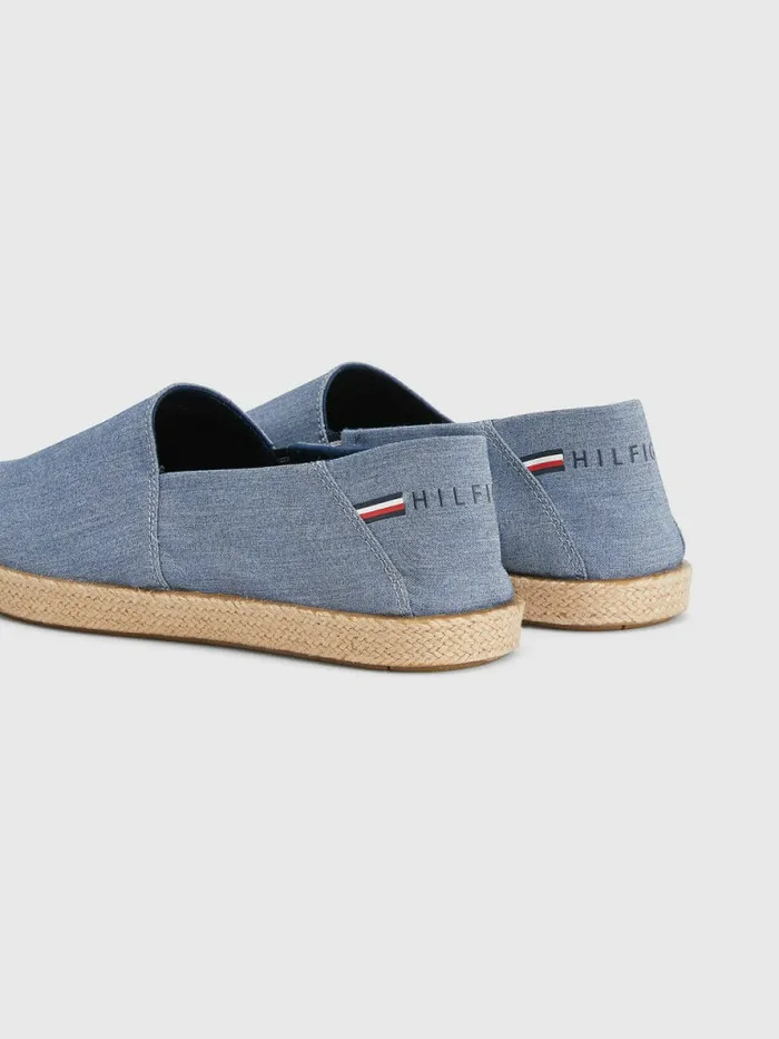 Tommy Hilfiger Chambray Espadrilles Twilight Indigo Mens Sandals Sliders and Flip Flops Cheap On Sale