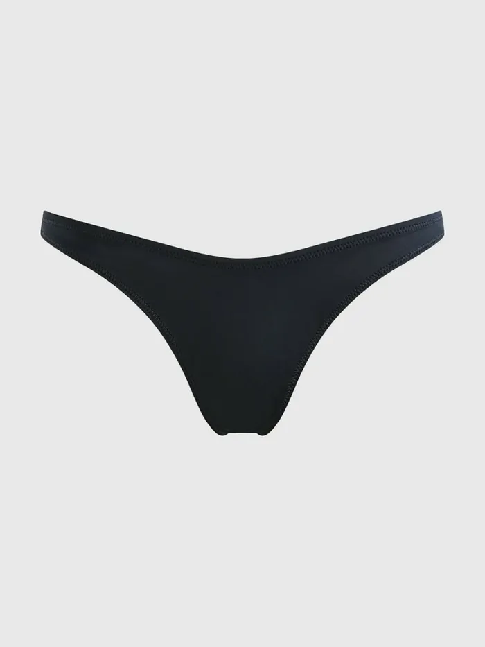 Tommy Hilfiger Cheeky Fit High Leg Bikini Bottoms Desert Sky Womens Swimwear Near Me