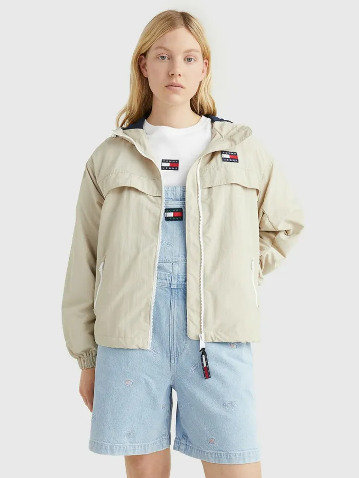 Tommy Hilfiger Chicago Hooded Windbreaker Savannah Sand Womens Coats and Jackets Cheap On Sale Tommy Hilfiger Chicago Hooded Windbreaker Savannah Sand Womens Coats and Jackets Cheap On Sale