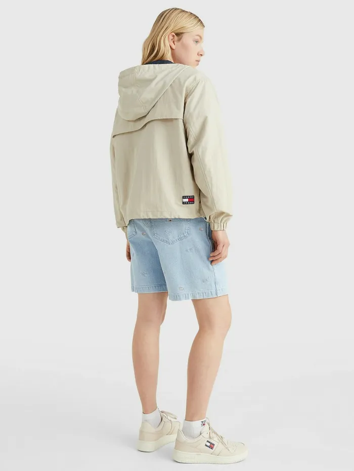 Tommy Hilfiger Chicago Hooded Windbreaker Savannah Sand Womens Coats and Jackets Cheap On Sale